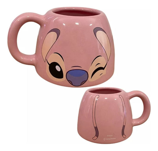 CANECA ORNAMENTO DECORATIVO ANGEL STITCH ZONACRIATIVA 450ML