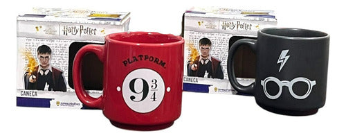 KIT MAGIA 2 CANECAS HARRY POTTER 100ML