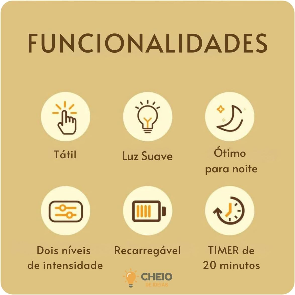 LUMINÁRIA DE SILICONE CAPIVARA - LUZ NOTURNA LED RECARREGÁVEL