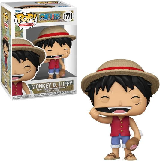 FUNKO POP ONE PIECE - LUFFY COM CARNE