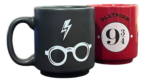 KIT MAGIA 2 CANECAS HARRY POTTER 100ML