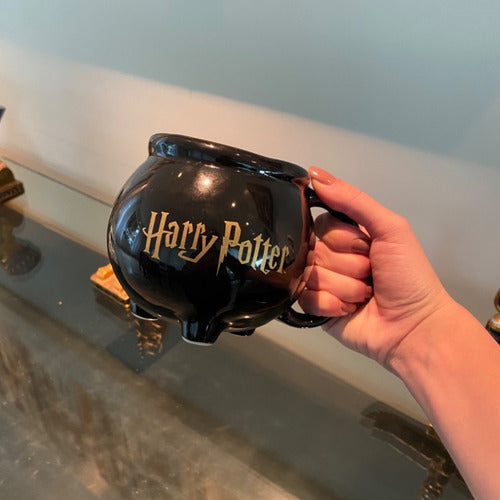 CANECA 3D HARRY POTTER CALDEIRÃO HOGWARTS NERD 500ML