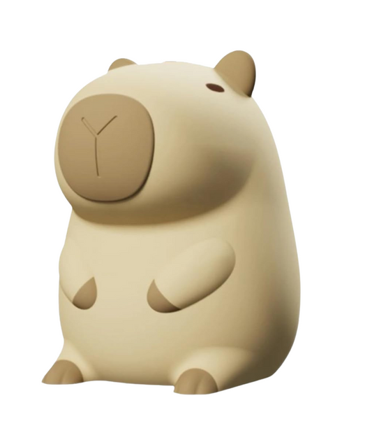 LUMINÁRIA DE SILICONE CAPIVARA - LUZ NOTURNA LED RECARREGÁVEL