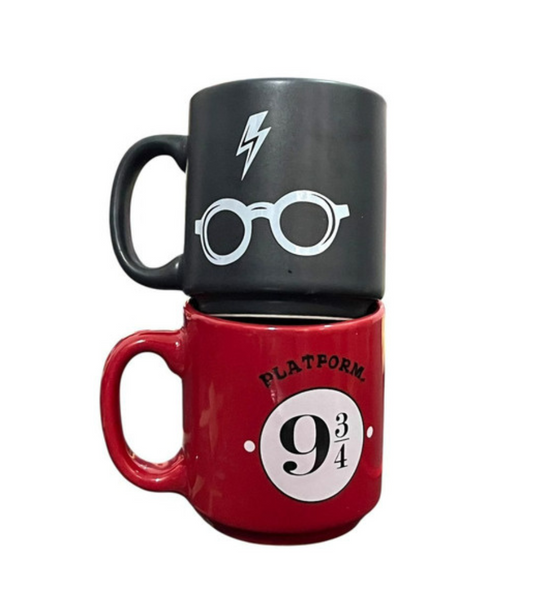 KIT MAGIA 2 CANECAS HARRY POTTER 100ML